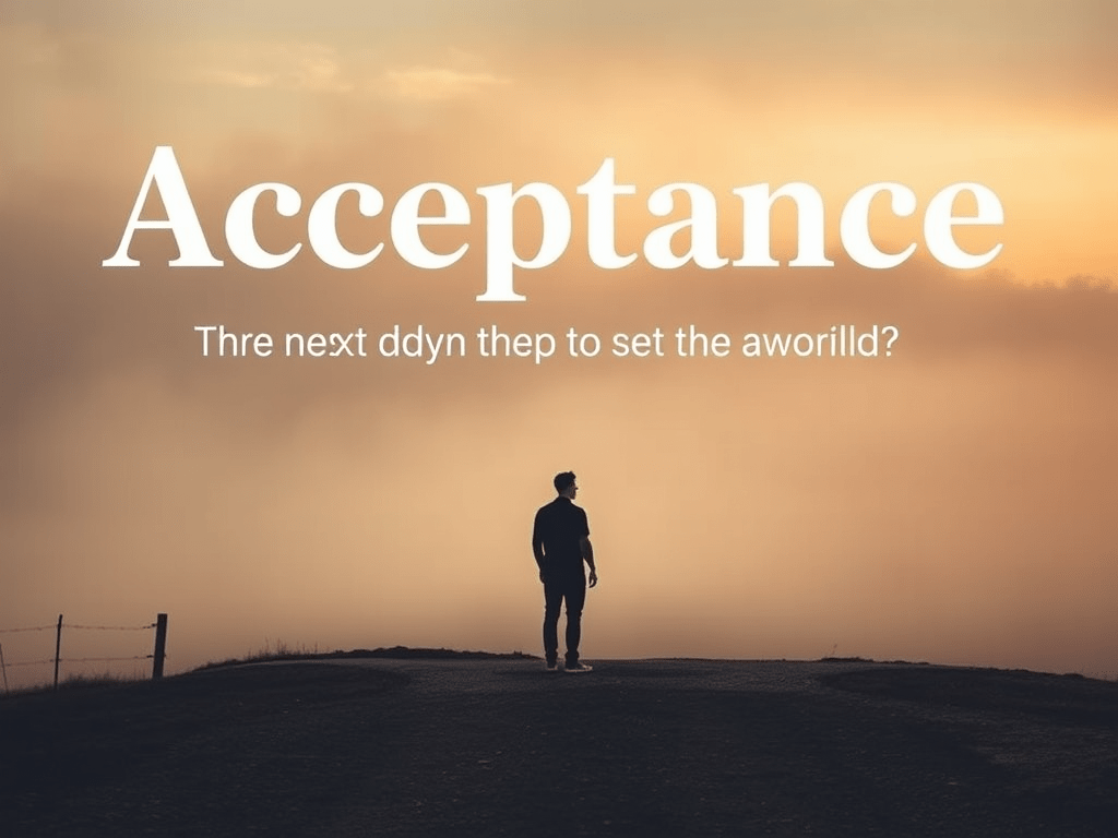 Acceptance: The First Step Toward Moving Forward